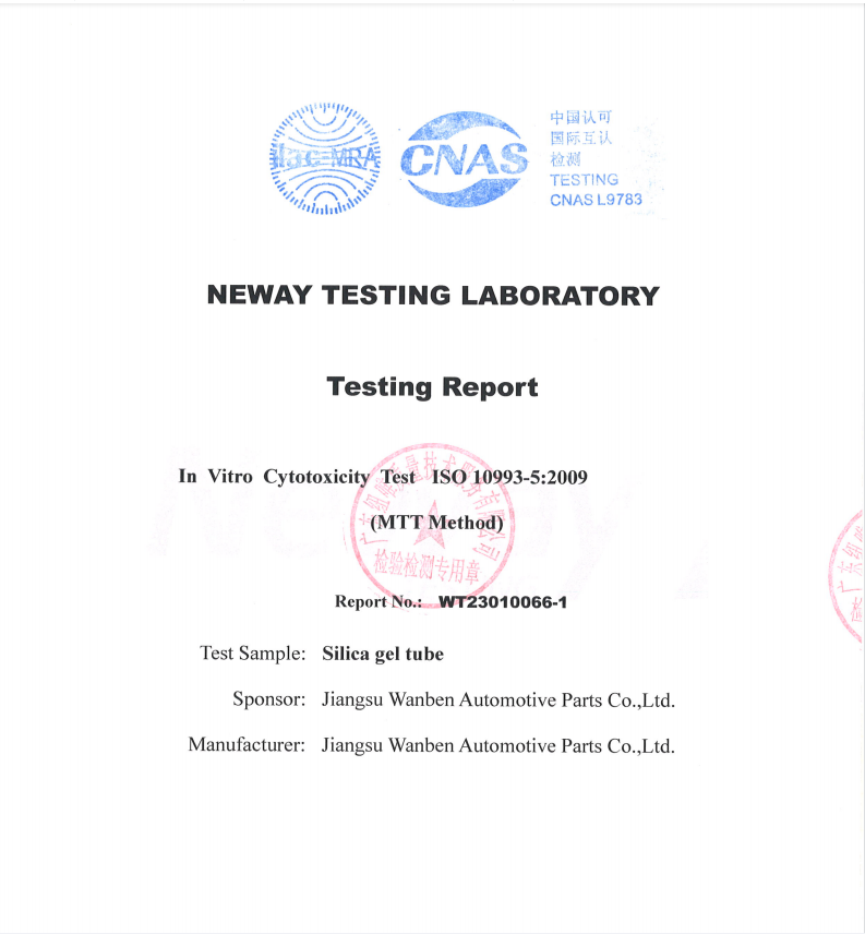 SGS silicone biocompatibility testing